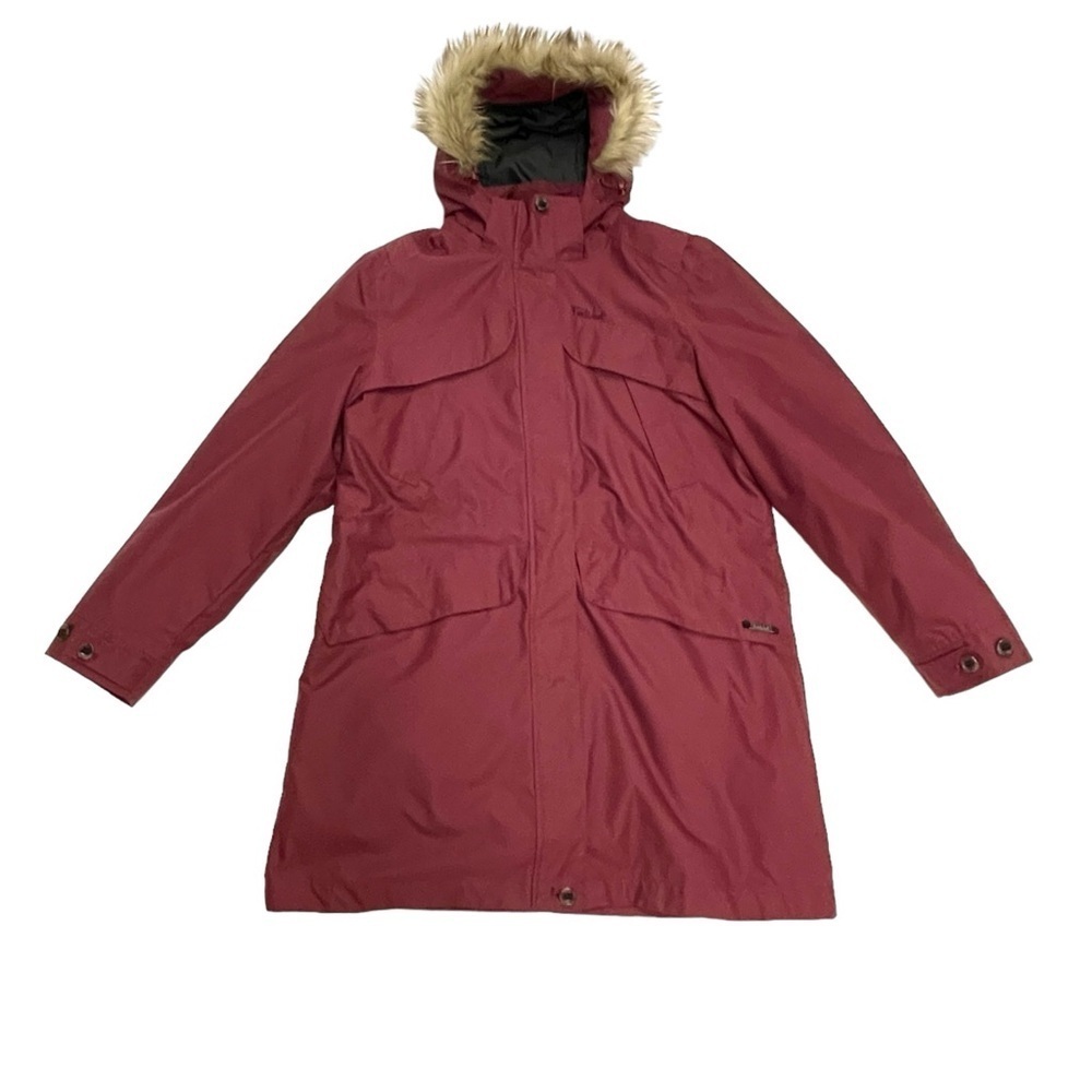 FarWest 3 in 1 women’s Parka jacket size XL burgundy winter interchangeable
